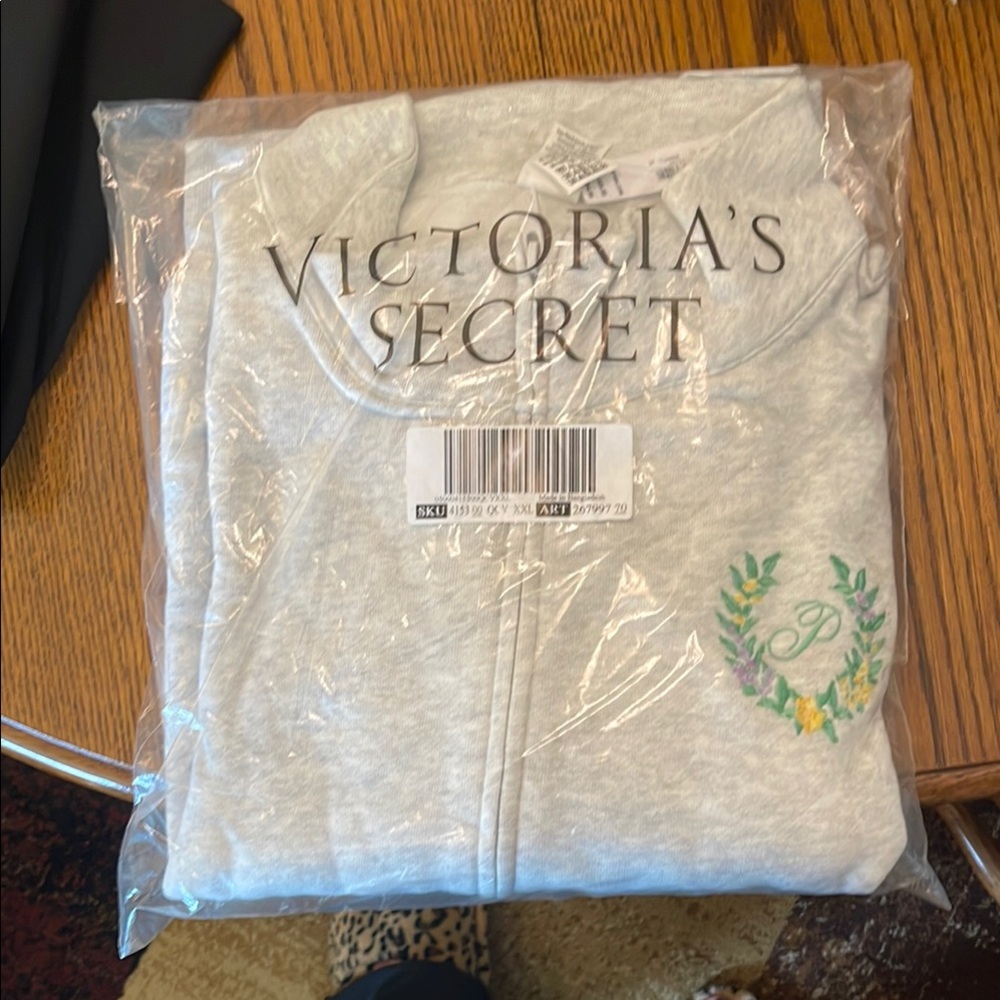 Victoria's Secret Gray Polo Sweatshirt with Long Sleeves-LIMITED EDITION!